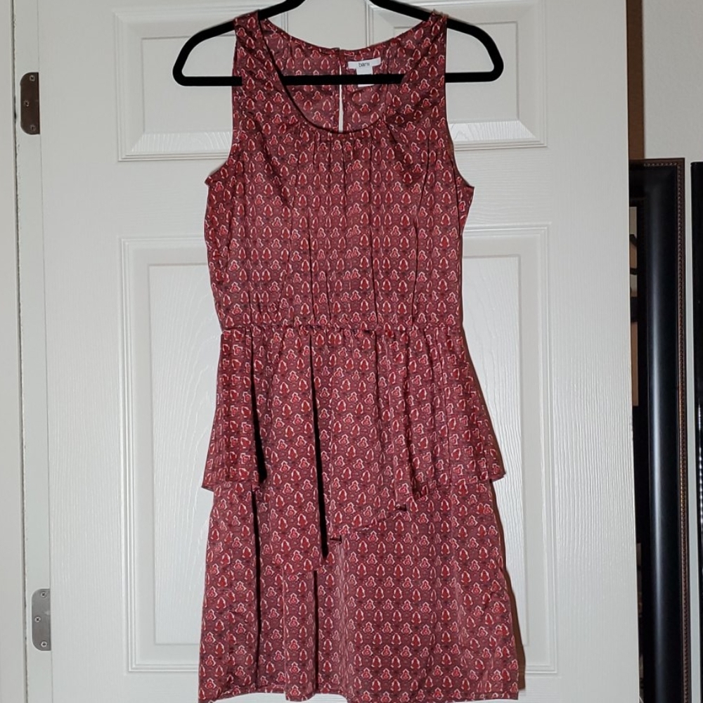 Burgundy summer dress
